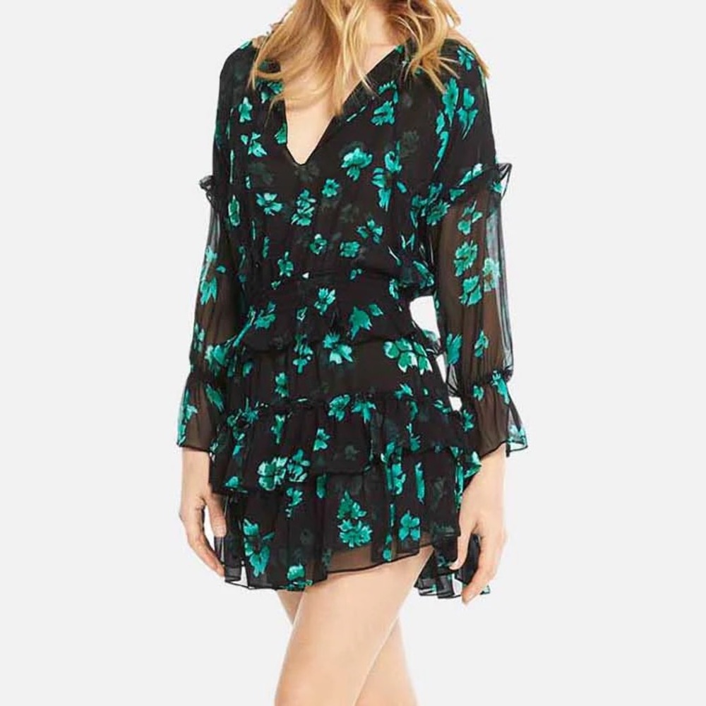 Worn once MISA Lolita green floral dress